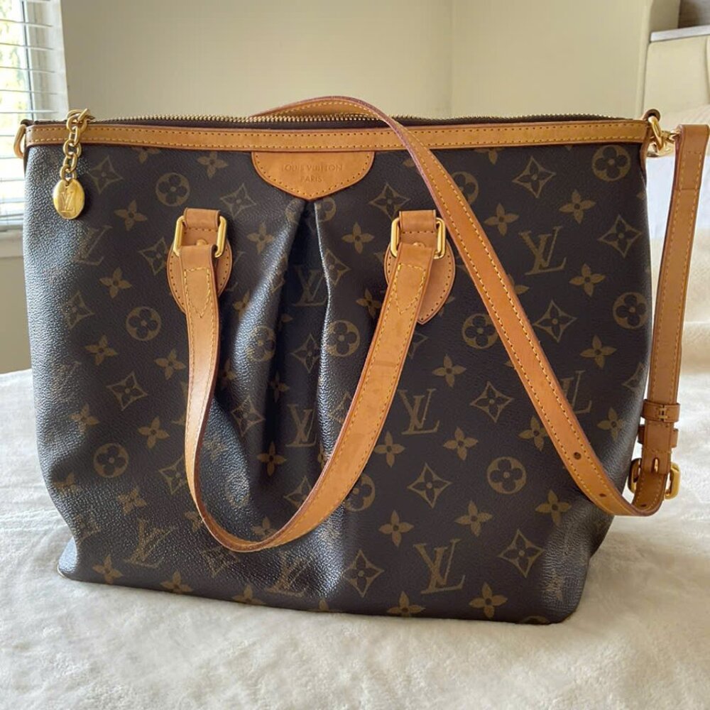 Louis Vuitton Palermo Pm Brown Canvas Tote Bag